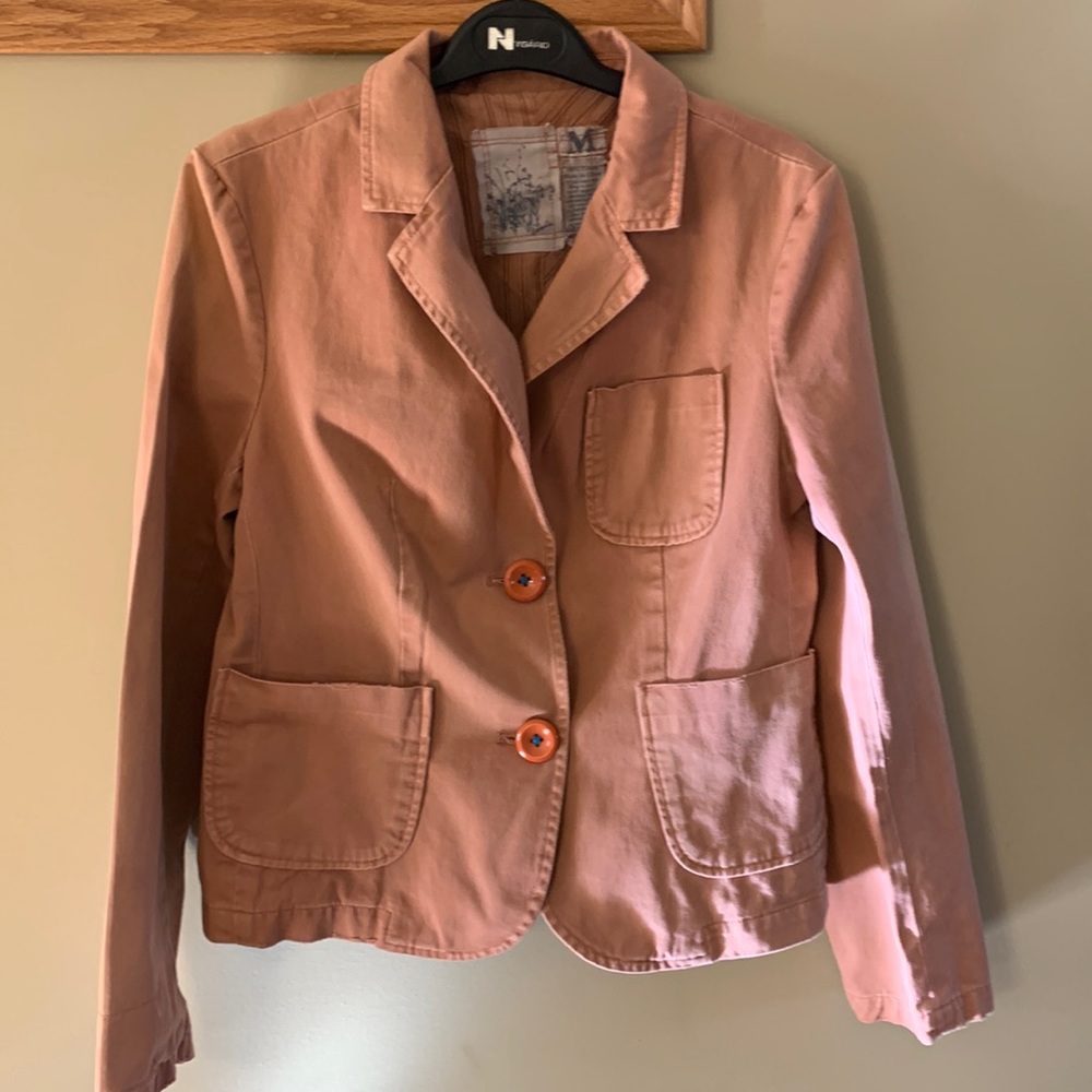 Rare Vintage 100% cotton Denim/Distressed jacket